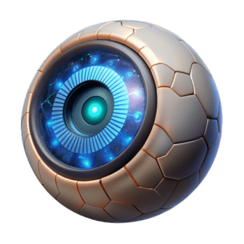 meraviglioso rustico un' avvicinamento di un' bionico occhio, intricato circuiteria e raggiante led visibile, illuminato di un' drammatico, chiaroscuro illuminazione stile premio png