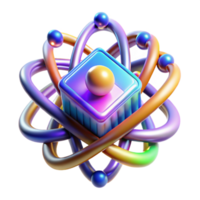 elegant contemporary A Quantum Computer Processing Complex high resolution png