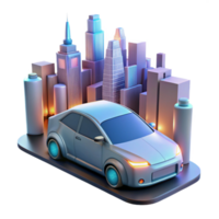 elegant rustic A Self Driving Car Navigating a original png