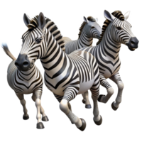 serene creative A Herd of Zebras Running Across the original png