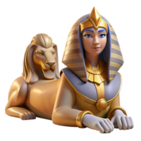 dramatic minimalist A Mystical Sphinx with the Body of a Lion authentic png