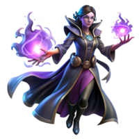 wonderful abstract A Powerful Sorceress Casting a Spell with professional png