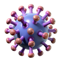 wonderful abstract A Microscopic Image of a Virus Rendered 4K png