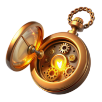 elegant classic A Steampunk Pocket Watch Open to Reveal original png