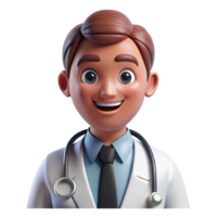 impressive modern Portrait of a Kind Hearted Doctor with a exclusive png
