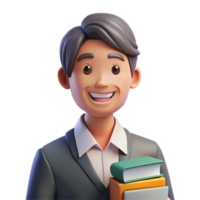 elegant rustic Portrait of a Dedicated Teacher with a original png