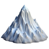 dramatic contemporary A Majestic Mountain Peak Covered in Snow high quality png