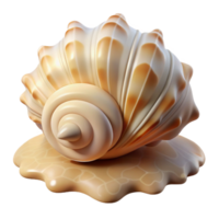 extraordinary traditional A Seashell on a Beach Intricate 4K png