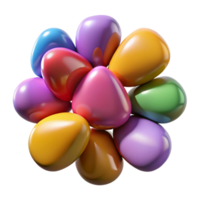 vibrant abstract A Group of Colorful Pebbles Polished and high resolution png