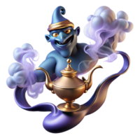 dramatic contemporary A Powerful Djinn Emerging from a Ornate exclusive png