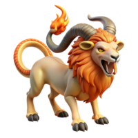 dramatic classic A Powerful Chimera with the Head of a premium png