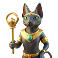 dramatic artistic A Mysterious Bastet with the Head of a exclusive png