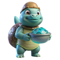 vibrant classic A Benevolent Kappa with a Turtle Shell original png