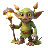 beautiful abstract Mischievous Goblin with Pointed 4K png