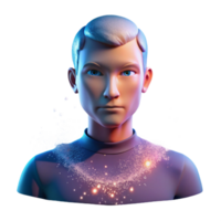 serene artistic Person Dissolving Into genuine png