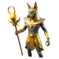 serene abstract A Majestic Anubis with the Head of a professional png