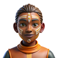 impressive traditional Portrait of a Person with Their Face 4K png