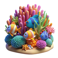 impressive rustic A Vibrant Coral Reef Teeming with authentic png