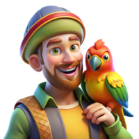 magnificent abstract A Colorful Parrot Perched on a Pirate S exclusive png