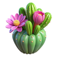 extraordinary artistic A Cactus in Bloom Vibrant Flowers detailed png
