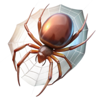 serene minimalist A Spider Spinning a Web in the Early premium png