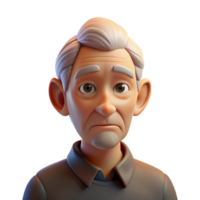 magnificent vintage Portrait of an Elderly Man with Deep authentic png