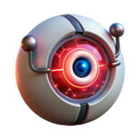 magnificent modern A Close Up of a Robotic Eye Iris detailed png