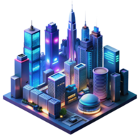 wonderful creative A Futuristic Cityscape at Night Flying authentic png
