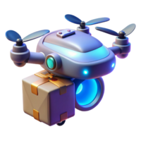 beautiful rustic A Futuristic Drone Delivering a Package original png