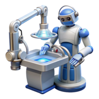 magnificent traditional A Futuristic Surgical Robot Performing a detailed png