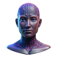 elegant rustic A Digital Representation of a Human Face high quality png