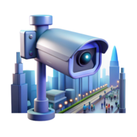 stunning minimalist A Futuristic Security Camera Scanning a genuine png
