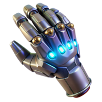 vibrant traditional A Bionic Hand Gripping a Futuristic Tool high resolution png