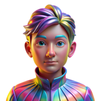 impressive modern Portrait of a Person with a Kaleidoscope exclusive png