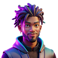 impressive vintage Portrait of a Young Man with Dreadlocks exclusive png