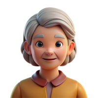 impressive creative Portrait of an Elderly Woman with Kind professional png