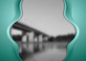 Abstract corporate wavy brochure template vector