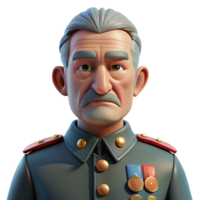 extraordinary rustic Portrait of an Elderly Man with a Stern 4K png