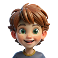 dramatic classic Portrait of a Child with Messy Brown Hair premium png