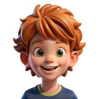 magnificent creative Portrait of a Child with Messy Brown Hair professional png
