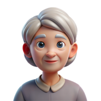 beautiful rustic Portrait of an Elderly Woman with a high quality png
