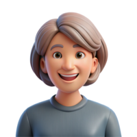 stunning contemporary Portrait of a Middle Aged Woman with a detailed png