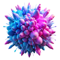 vibrant abstract A Chaotic Explosion of Vibrant Neon Pink genuine png