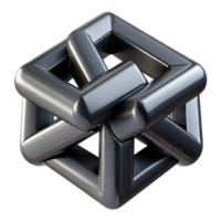 stunning creative Interlocking Geometric Shapes Rendered genuine png