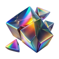 serene minimalist Fractured Shards of Glass Refracting a exclusive png