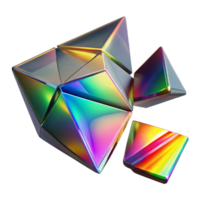 dramatic modern Fractured Shards of Glass Refracting a high resolution png