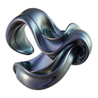 dramatic contemporary A Flowing Ribbon Like Form Made of detailed png