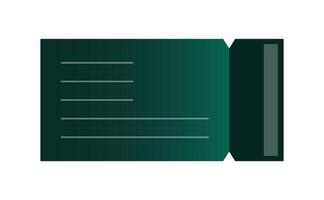 An open book with a blank page vector