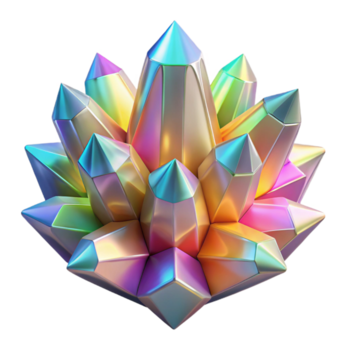 wonderful creative A Cluster of Crystalline Structures detailed png