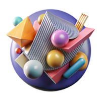 impressive traditional A Dynamic Abstract Composition of professional png
